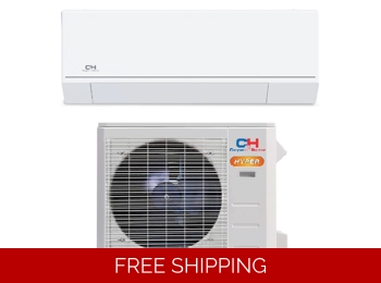C&H 24K-Btu 21 SEER2 Mini Split H-Heat Pump (-22°F) Wifi, E-Star: 13 EER/13.5 HSPF (R454B)